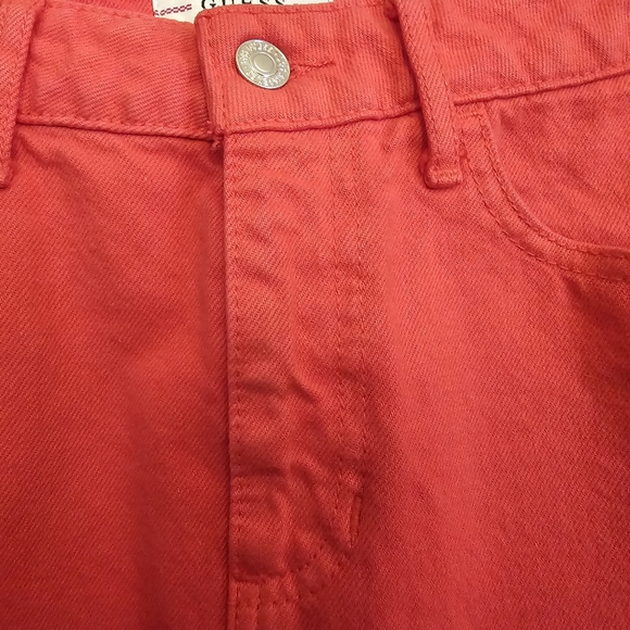 Guess Red Denim skirt - Picture 5 of 16